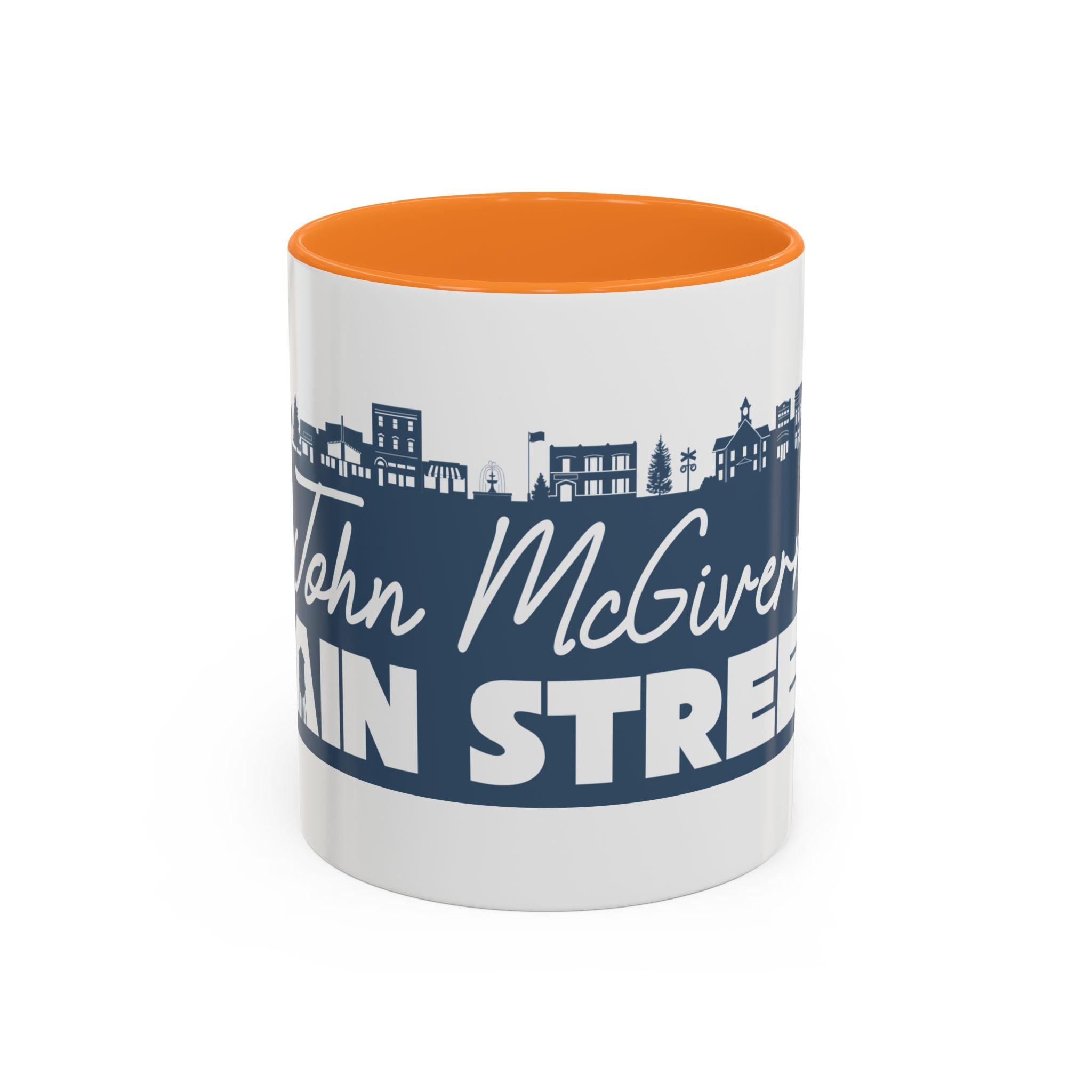 Personalized Main Street Coffee Mug — Custom Name Town Skyline 11/15oz