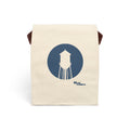 Canvas Lunch Bag — Water Tower Logo Tote with Strap