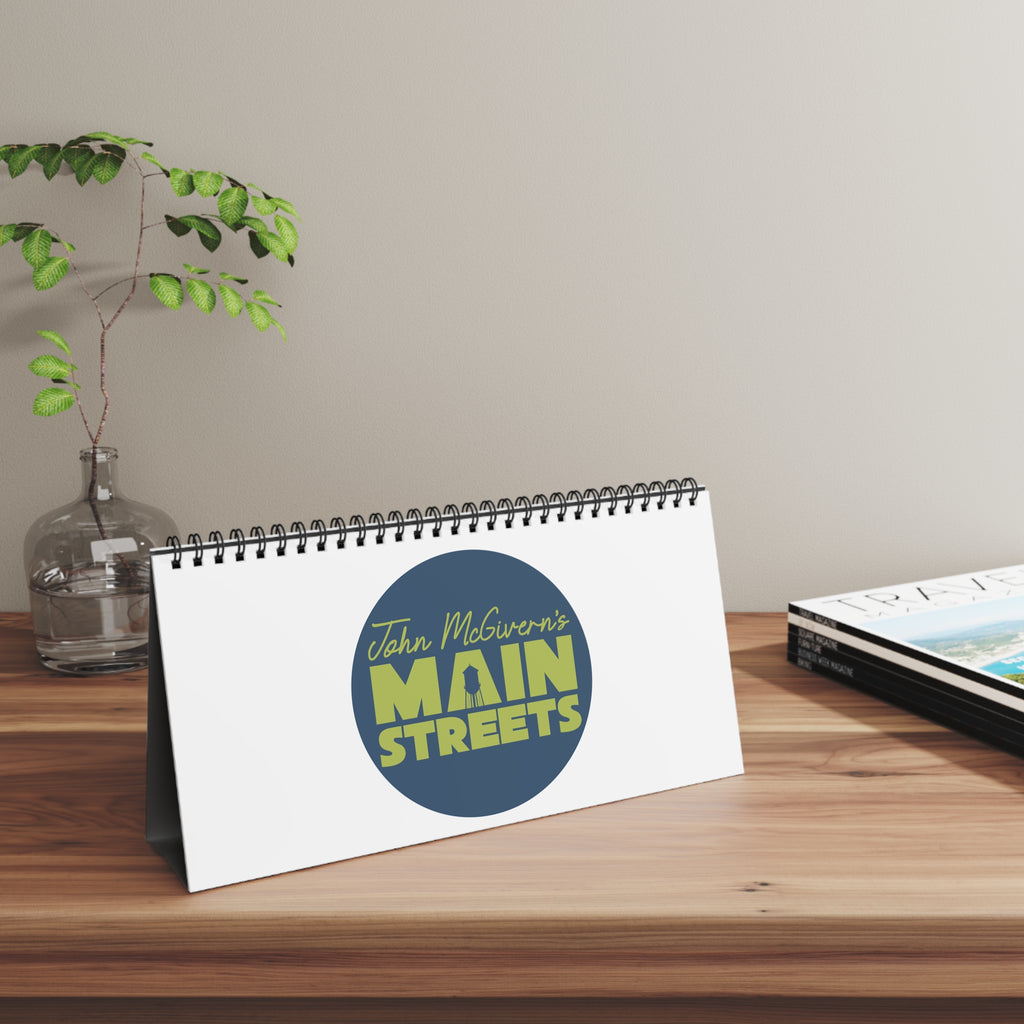 Desktop Calendar — Personalized 'John McGivern's Main Streets' Skyline Desk Calendar