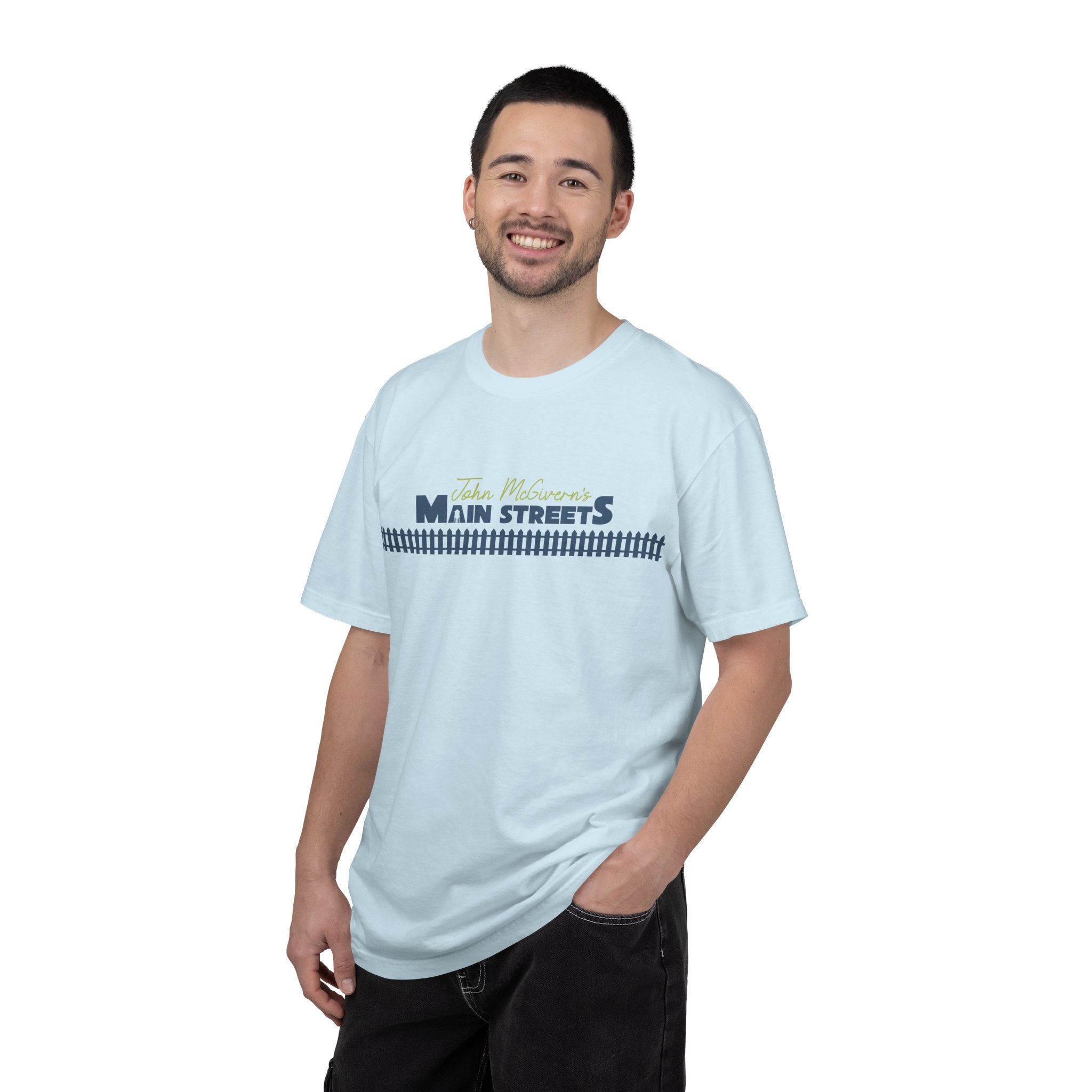 Fence Logo T-Shirt — Garment-Dyed Casual Tee
