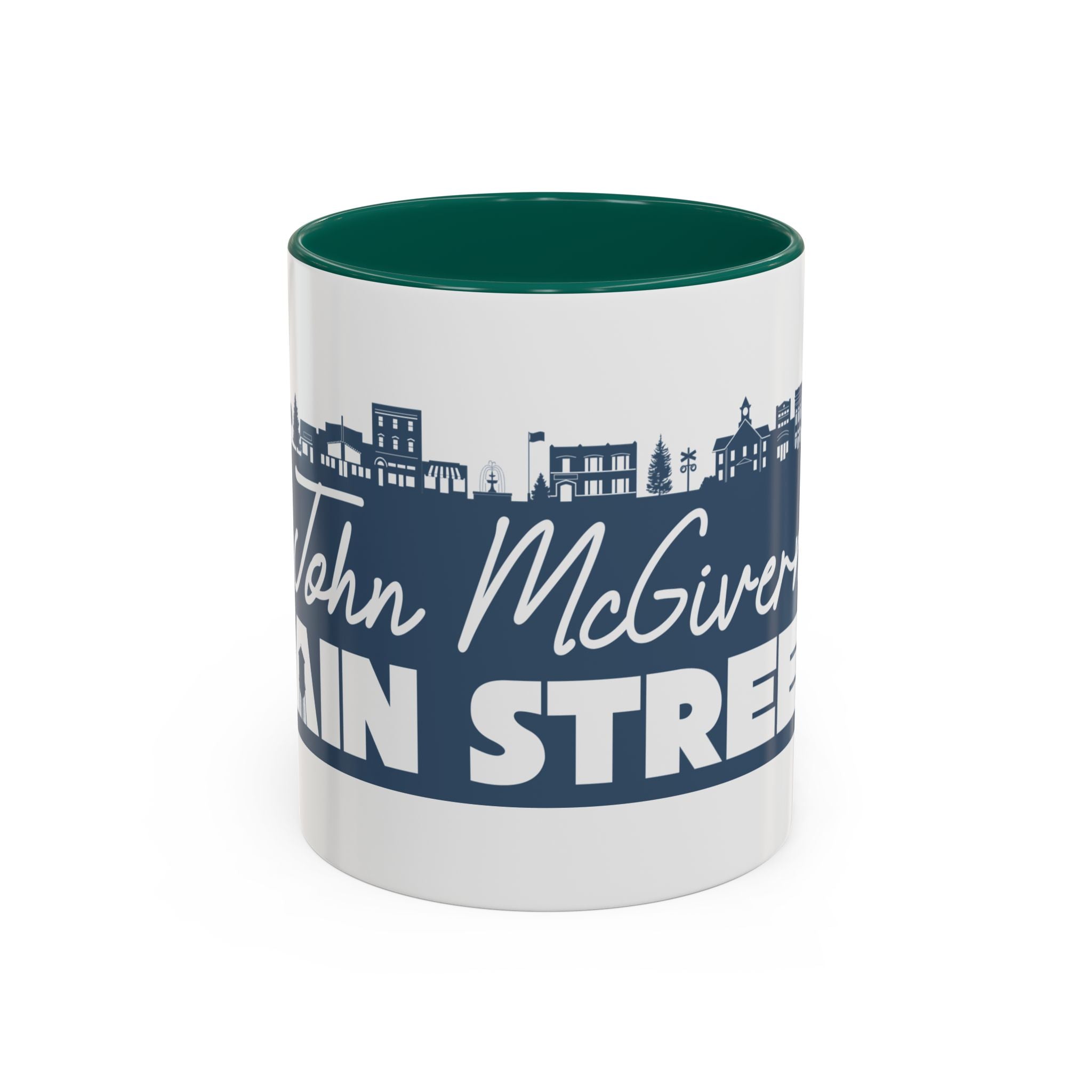 Personalized Main Street Coffee Mug — Custom Name Town Skyline 11/15oz