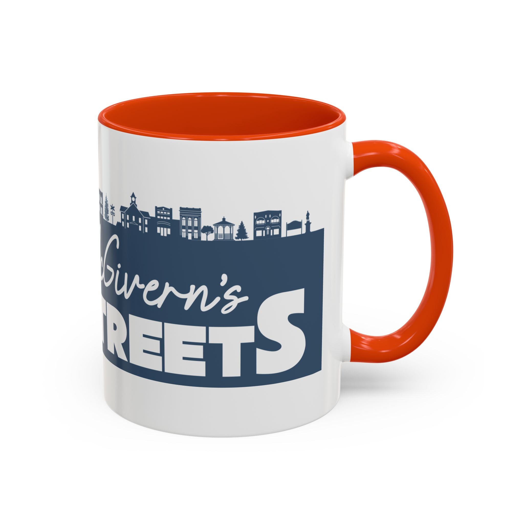 Personalized Main Street Coffee Mug — Custom Name Town Skyline 11/15oz