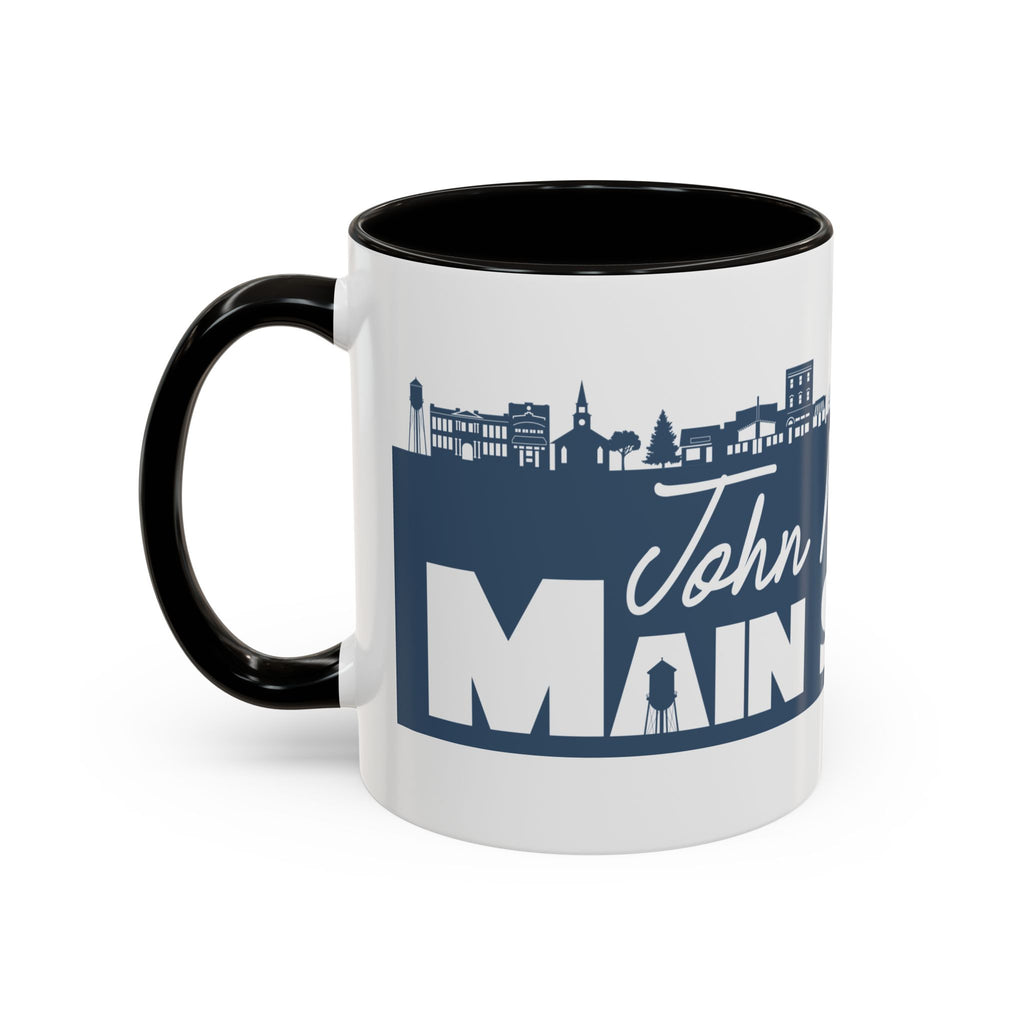 Personalized Main Street Coffee Mug — Custom Name Town Skyline 11/15oz