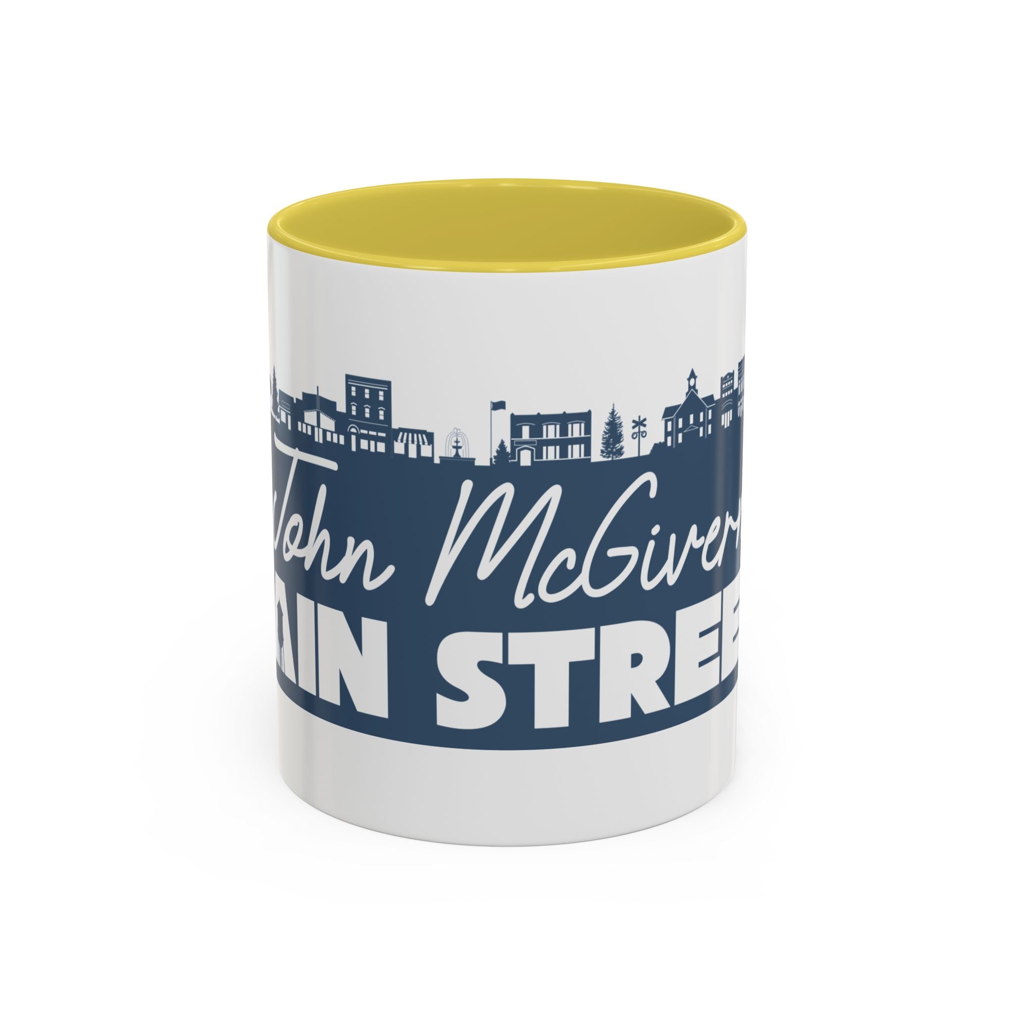 Personalized Main Street Coffee Mug — Custom Name Town Skyline 11/15oz