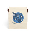 Canvas Lunch Bag — Midwest States Map Design (MN WI MI IA IL IN)