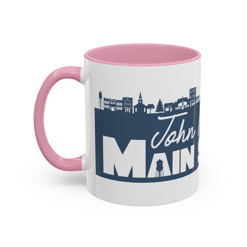 Personalized Main Street Coffee Mug — Custom Name Town Skyline 11/15oz