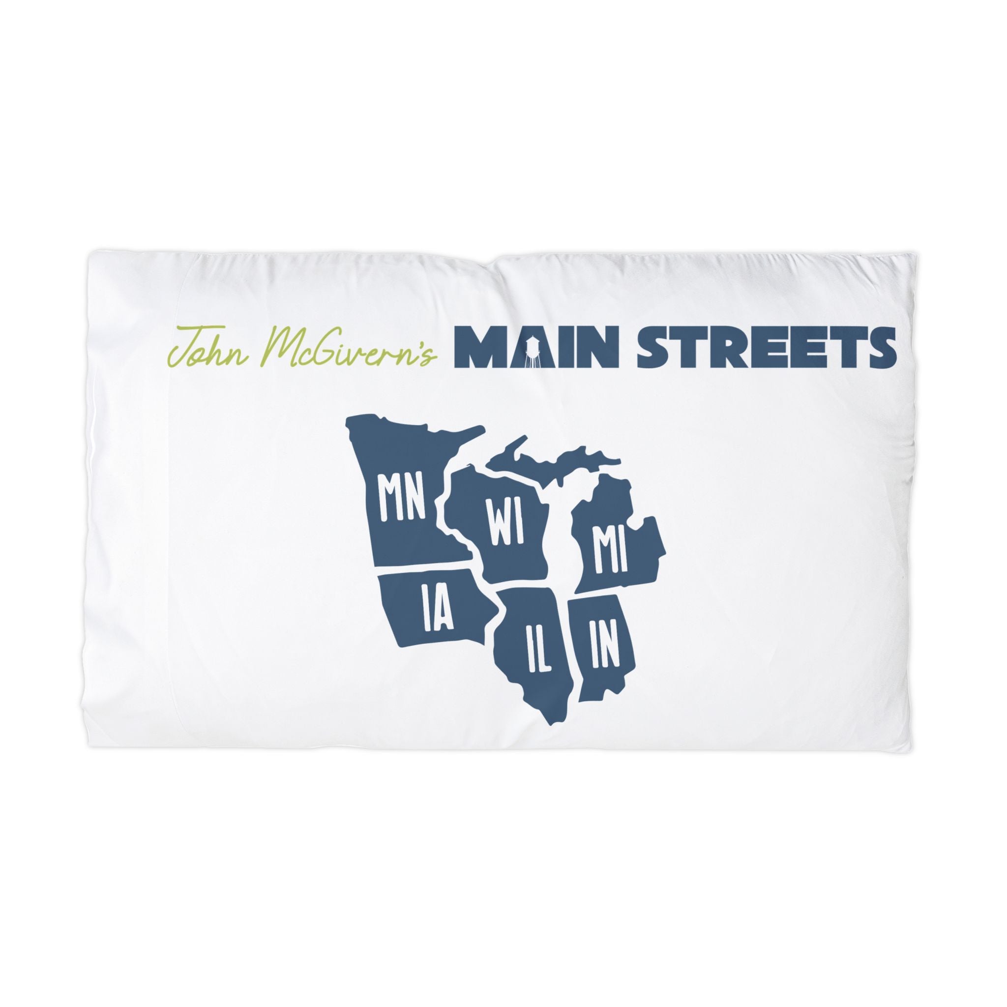 Main Streets Midwest States Microfiber Pillowcase