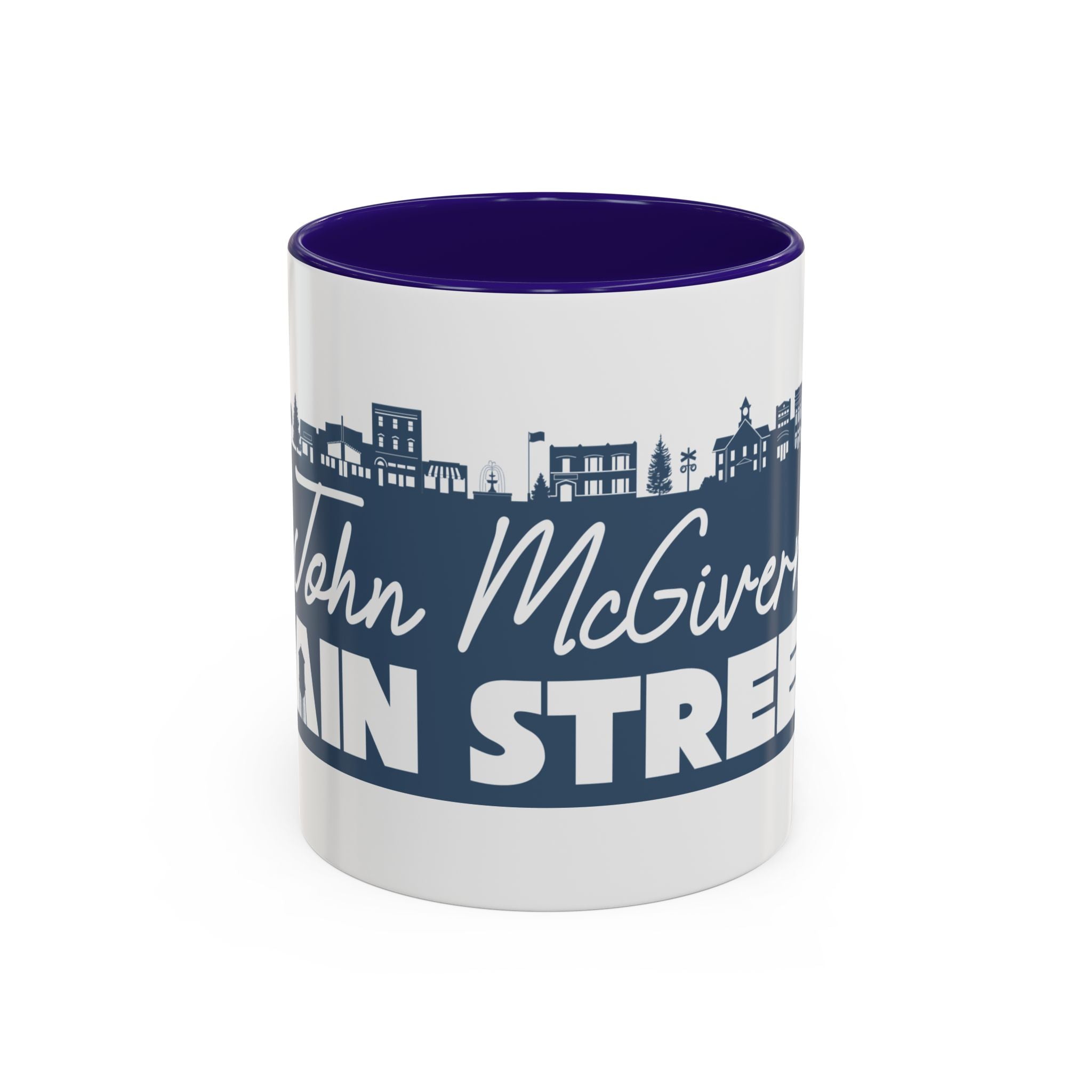 Personalized Main Street Coffee Mug — Custom Name Town Skyline 11/15oz