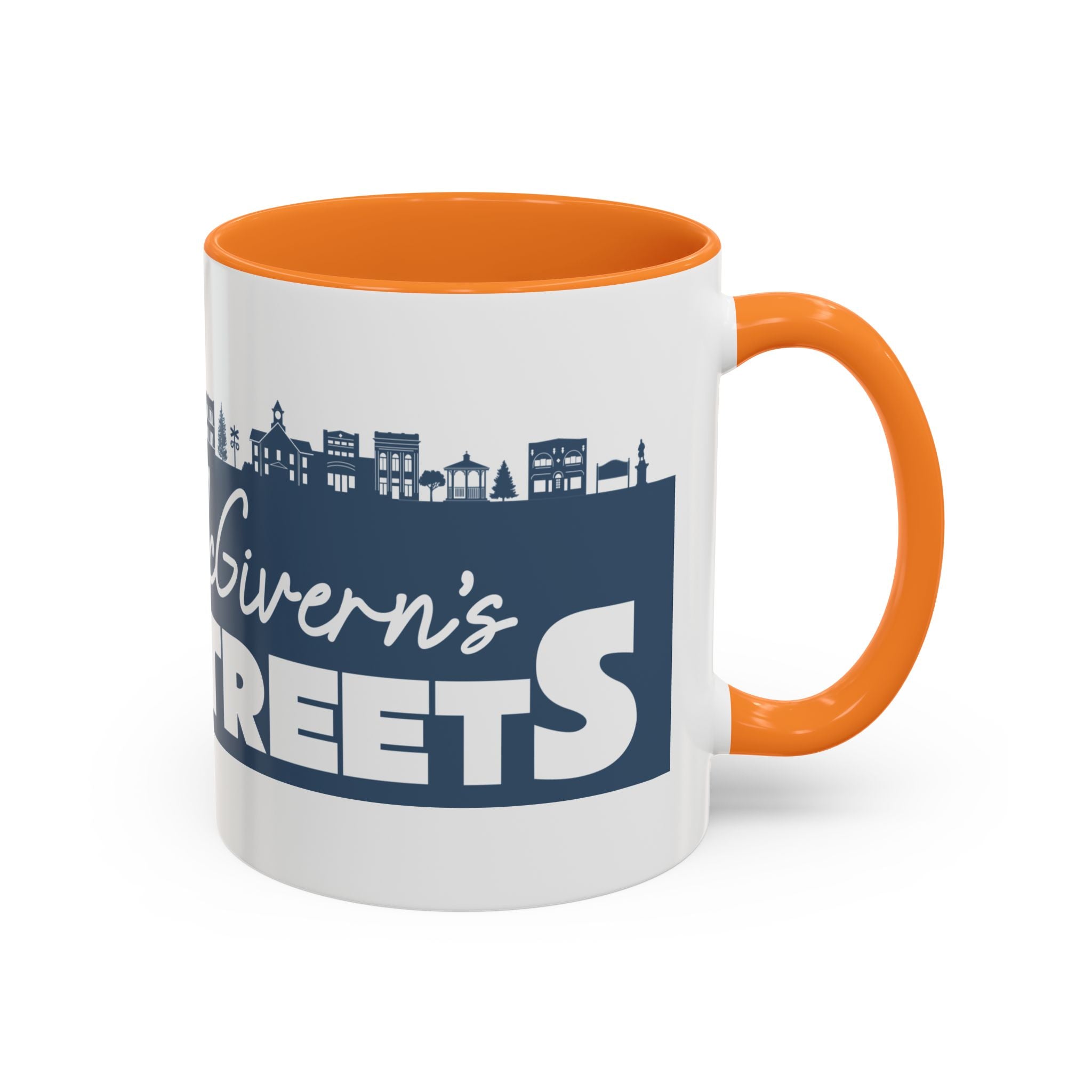 Personalized Main Street Coffee Mug — Custom Name Town Skyline 11/15oz