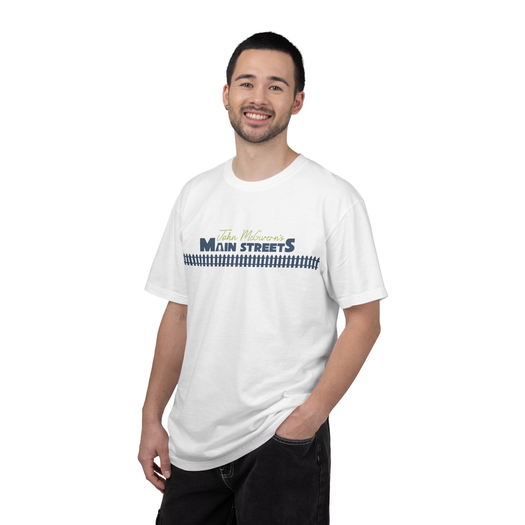 Fence Logo T-Shirt — Garment-Dyed Casual Tee