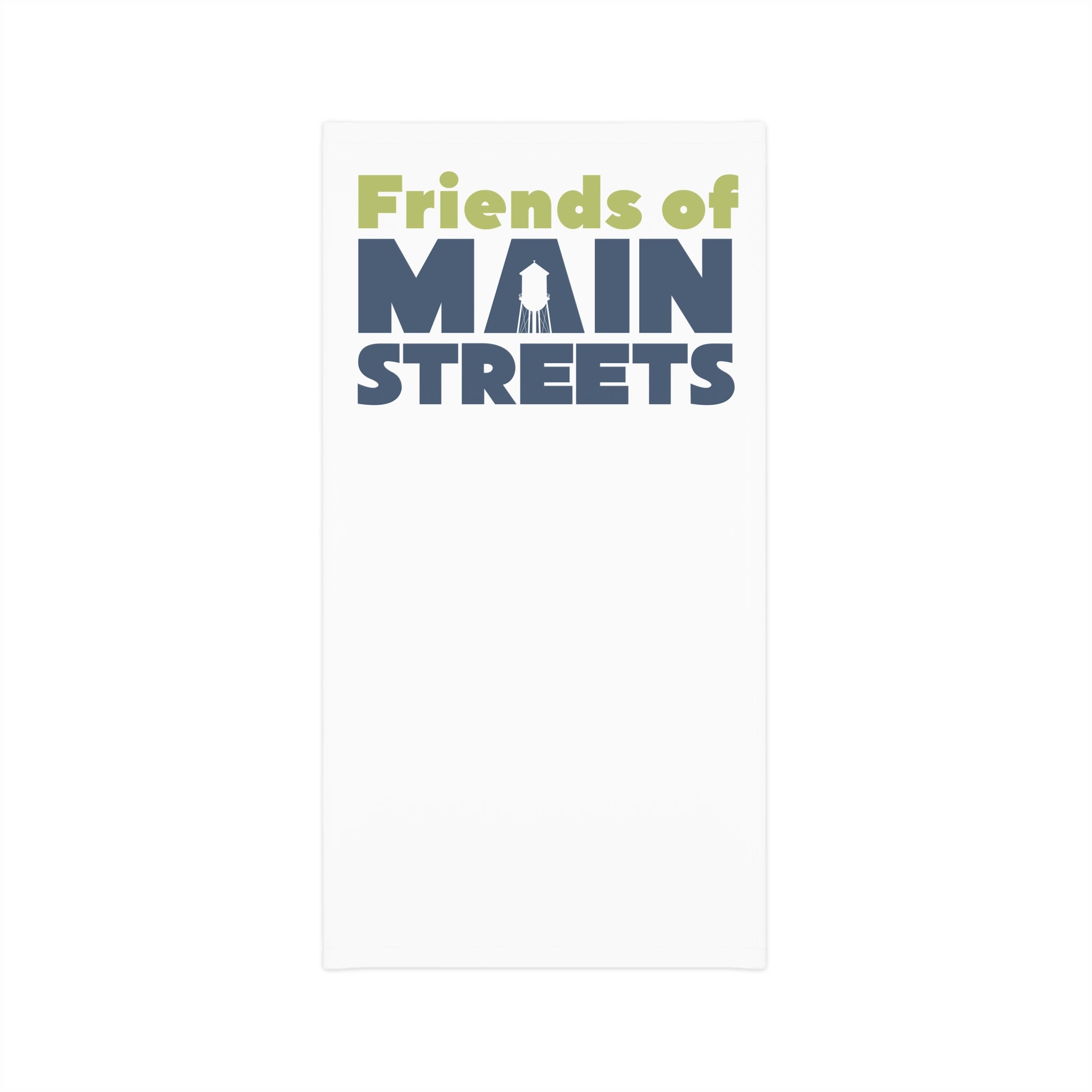 Friends of Main Streets Neck Gaiter — Lightweight Community Logo Face Covering