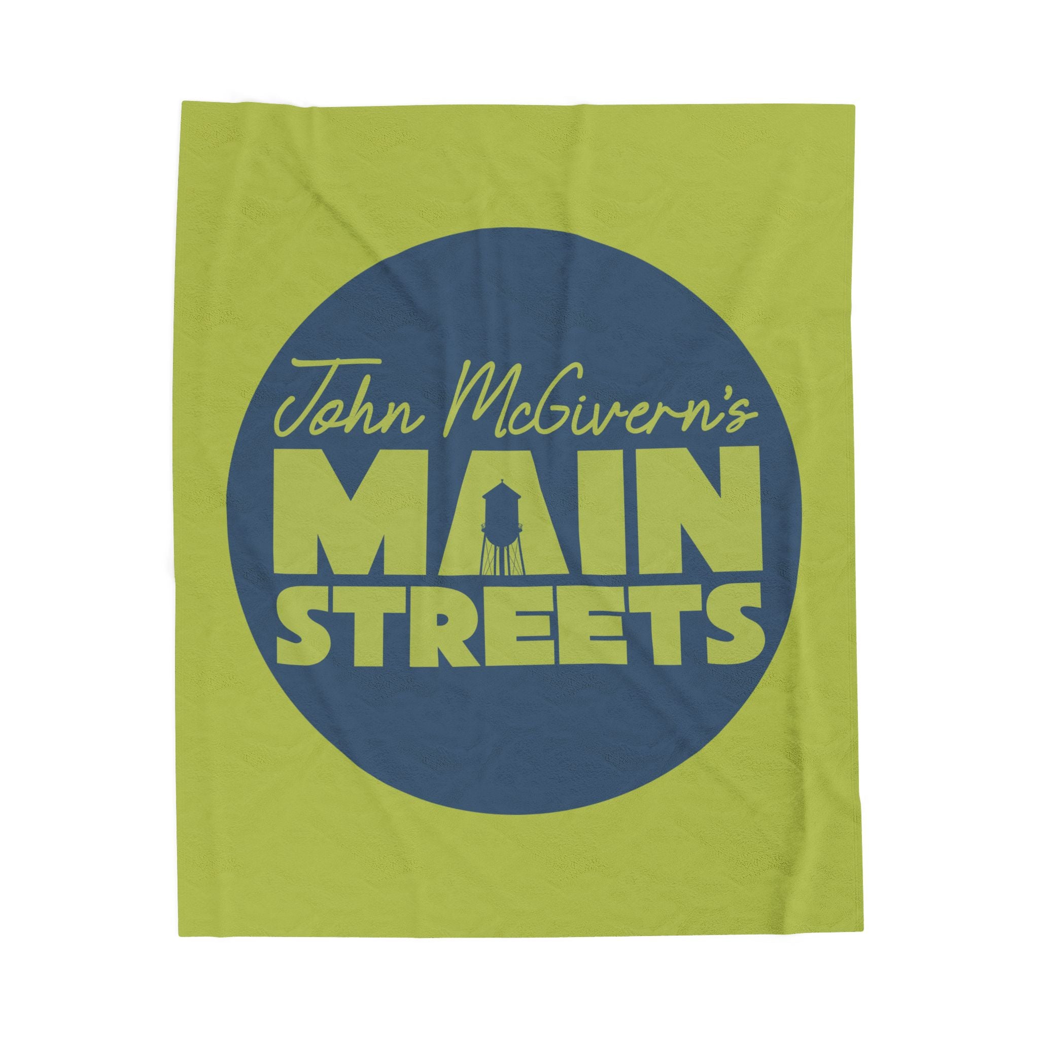 John McGivern’s Main Streets Velveteen Plush Blanket Throw