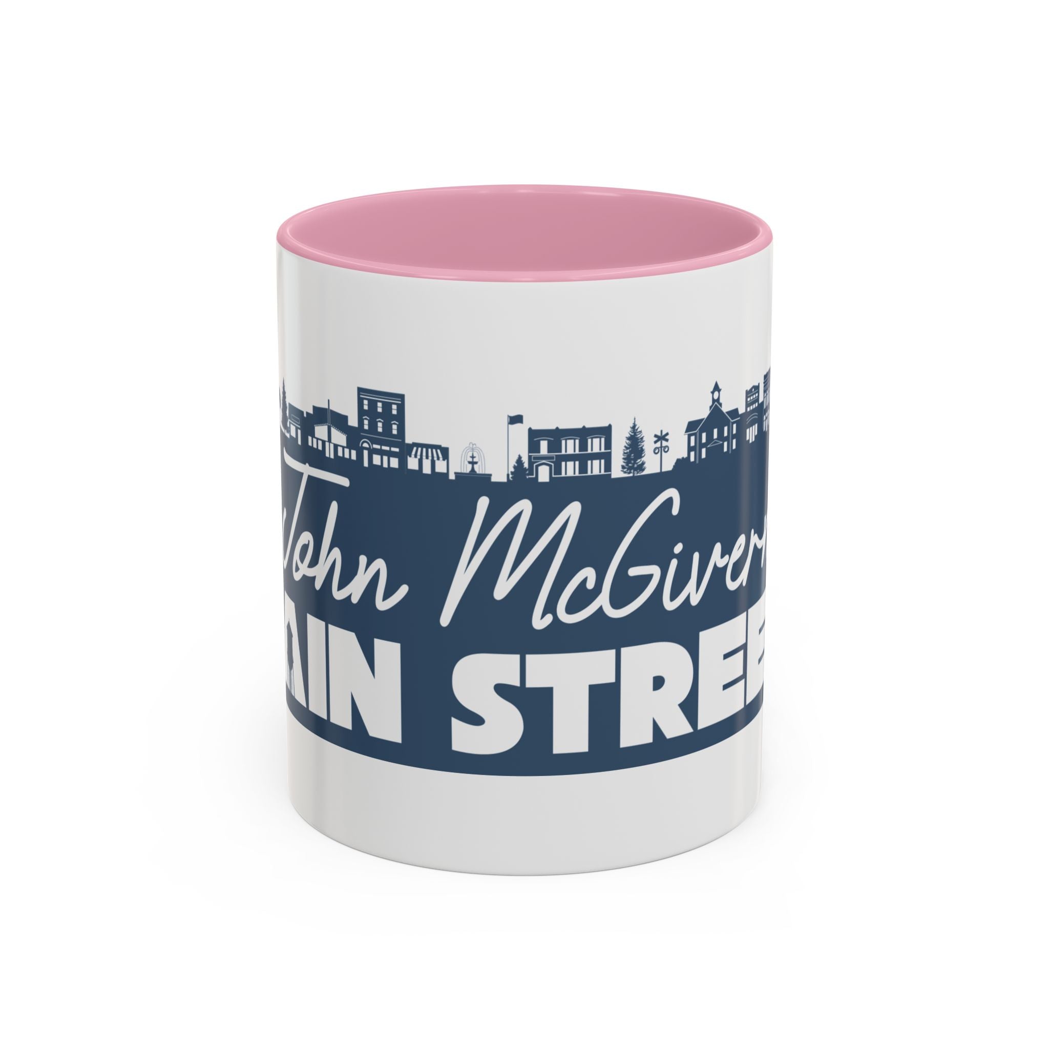 Personalized Main Street Coffee Mug — Custom Name Town Skyline 11/15oz