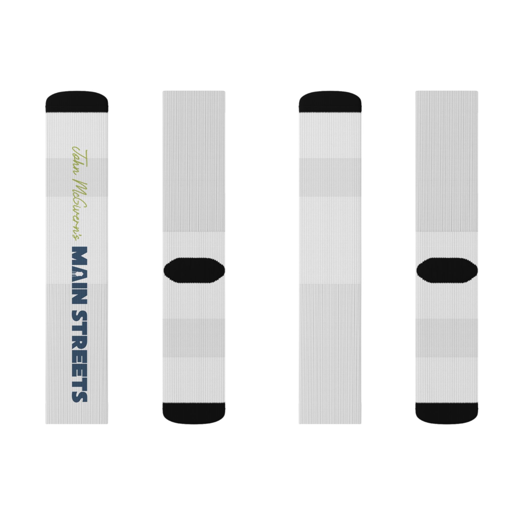 Main Streets Graphic Crew Socks