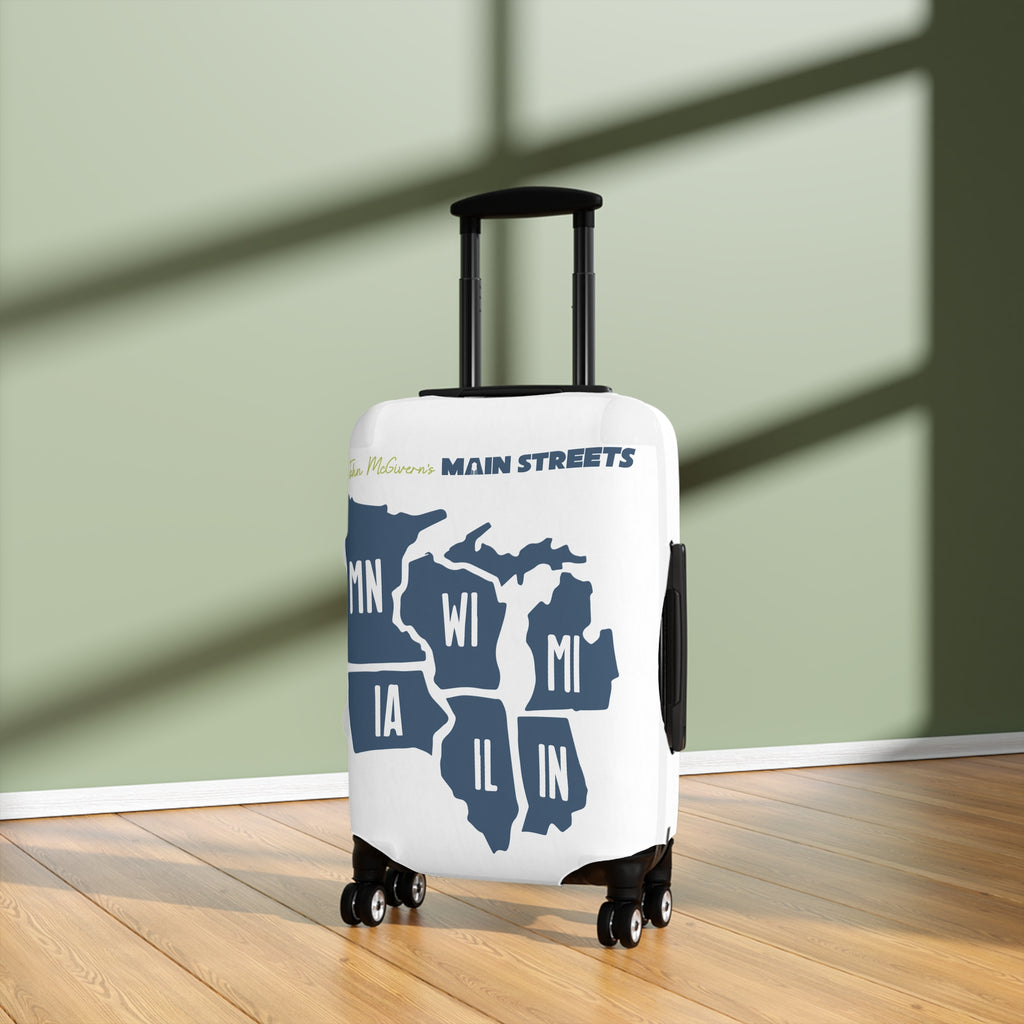 Midwest States Map Luggage Cover