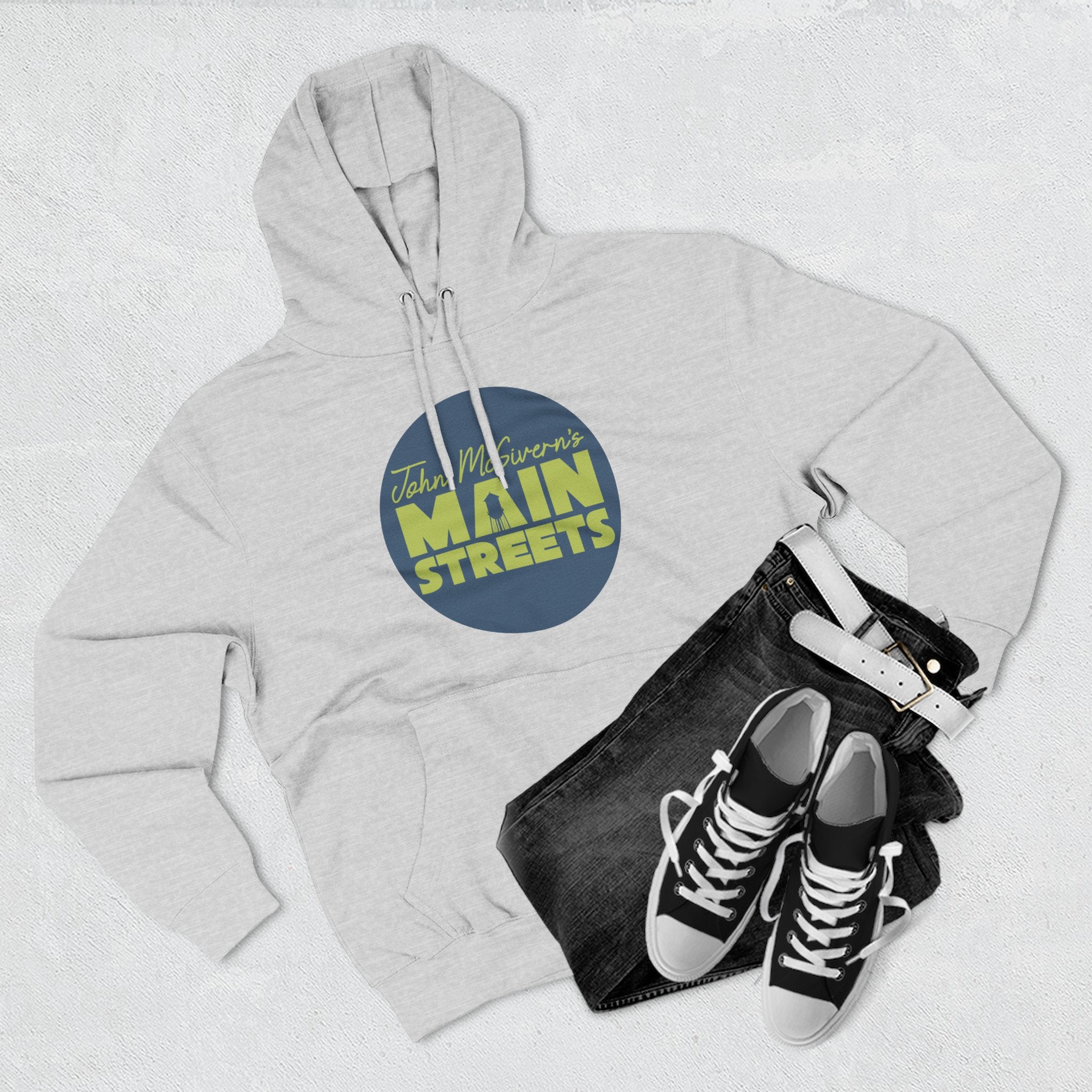 Circle Logo Three-Panel Fleece Hoodie