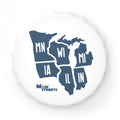 Midwest States Bottle Opener – MN WI MI IA IL IN Map Design