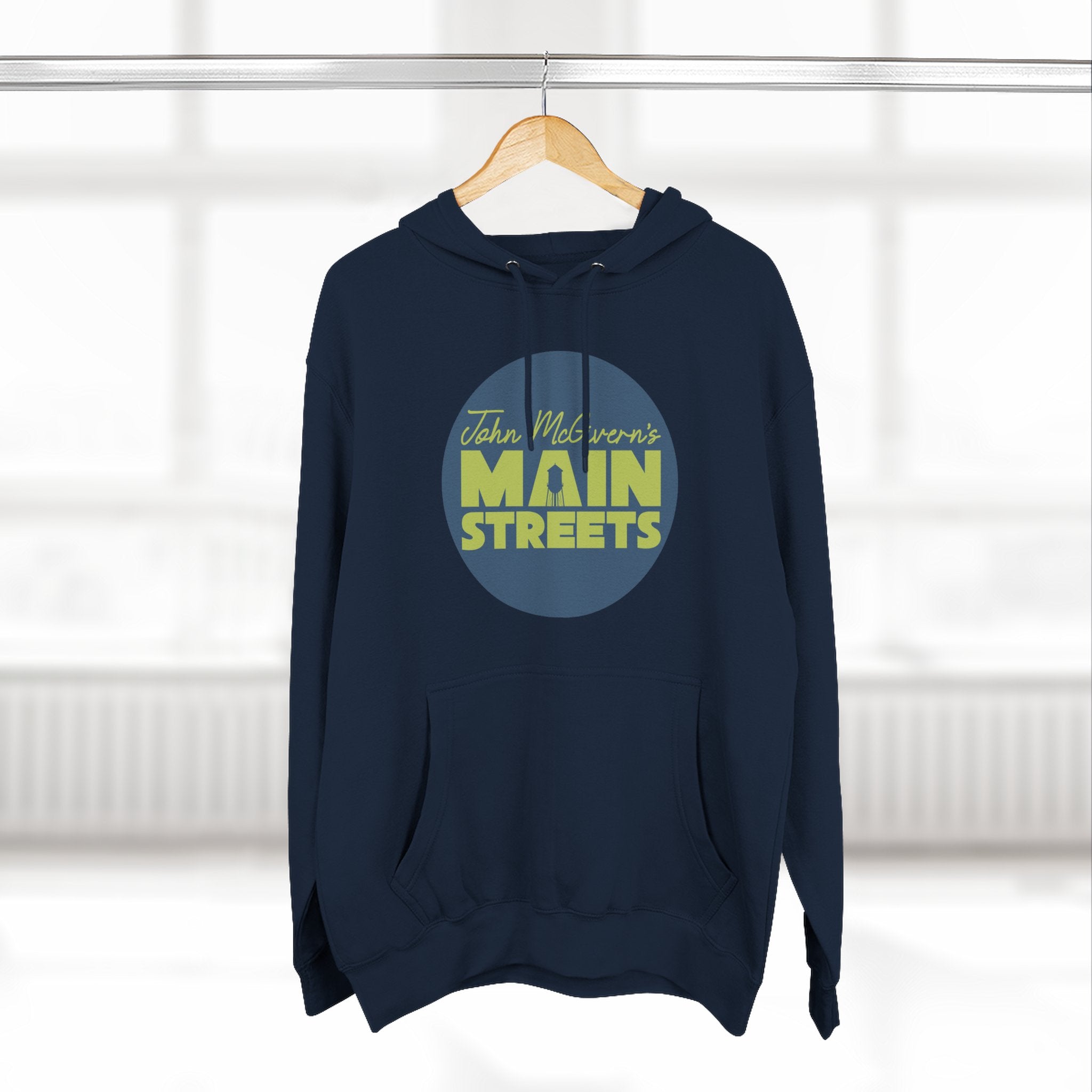 Circle Logo Three-Panel Fleece Hoodie