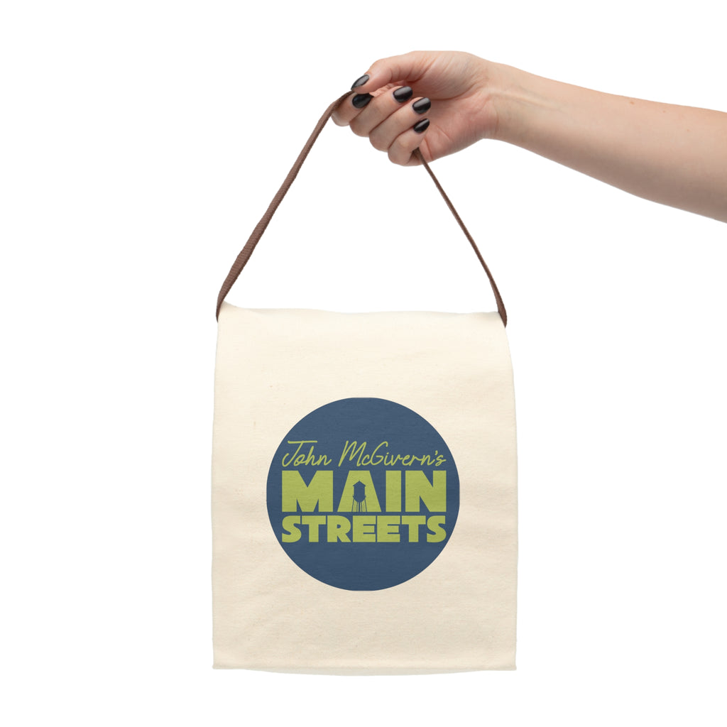 Main Streets Canvas Lunch Bag — John McGovern Logo Insulated Tote