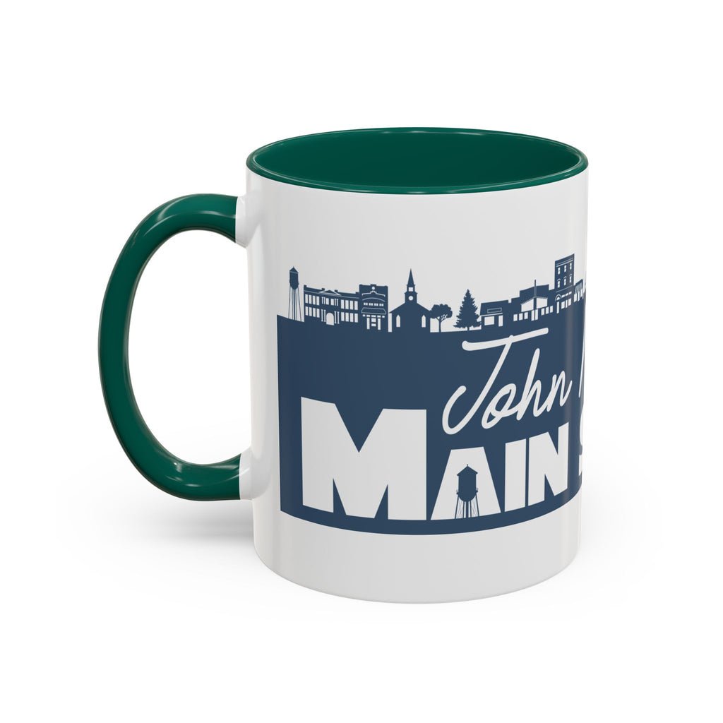 Personalized Main Street Coffee Mug — Custom Name Town Skyline 11/15oz