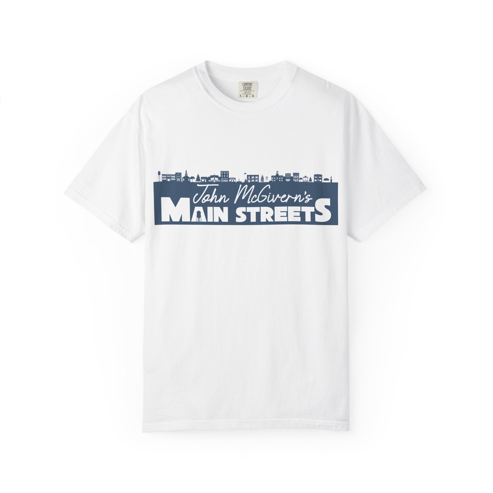 Main Streets Skyline T‑Shirt — John McGivern's Main Streets Graphic Tee