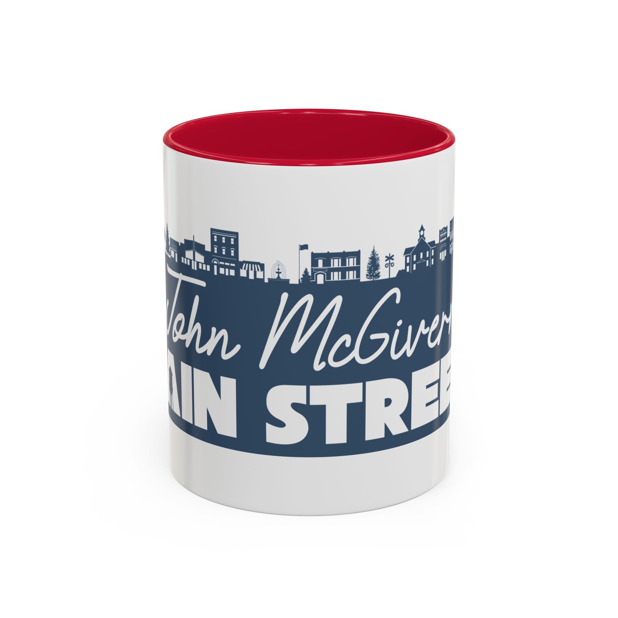Personalized Main Street Coffee Mug — Custom Name Town Skyline 11/15oz