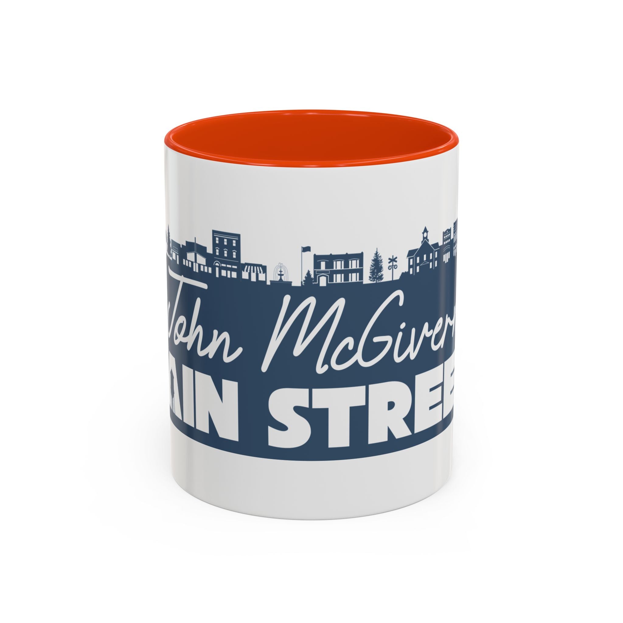 Personalized Main Street Coffee Mug — Custom Name Town Skyline 11/15oz