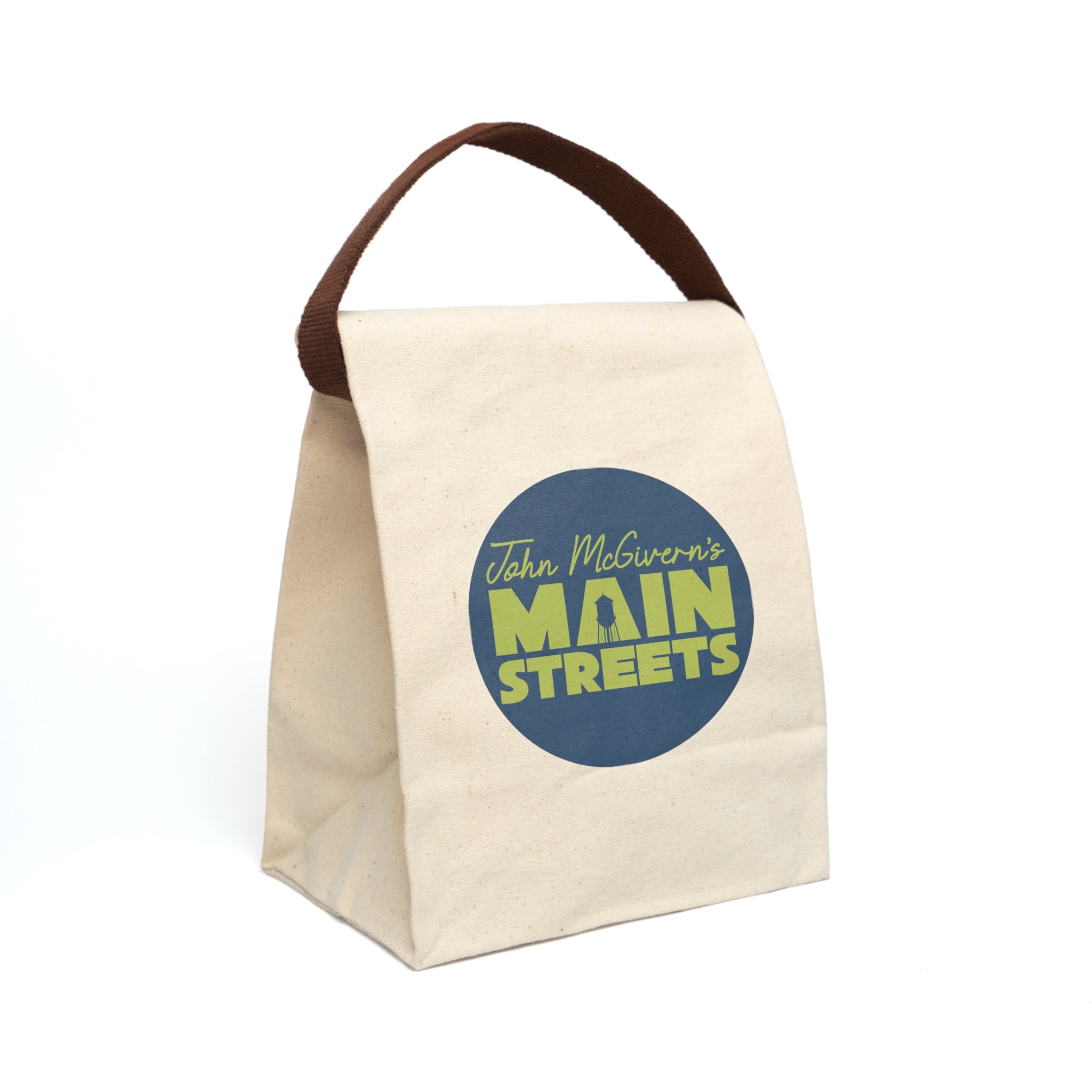 Main Streets Canvas Lunch Bag — John McGovern Logo Insulated Tote