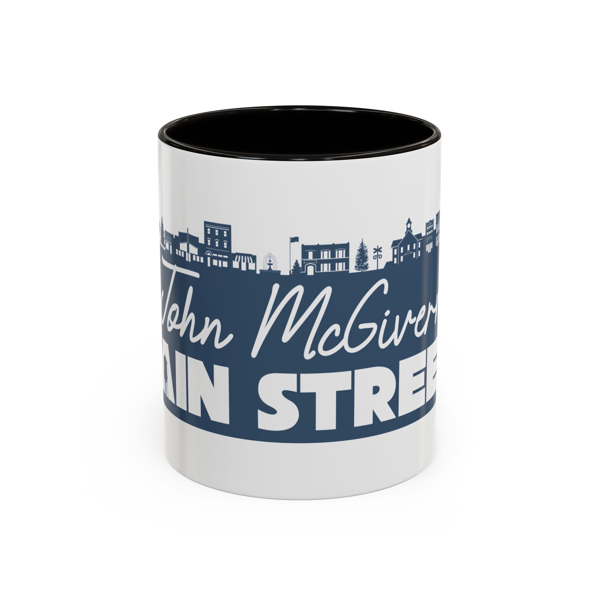 Personalized Main Street Coffee Mug — Custom Name Town Skyline 11/15oz