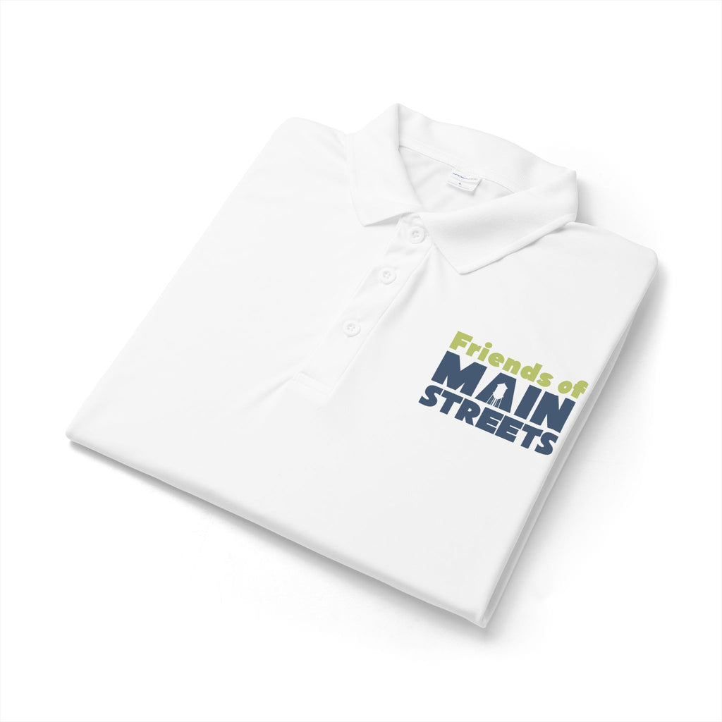 Friends of Main Streets Polo Shirt — Community Support Logo Polo