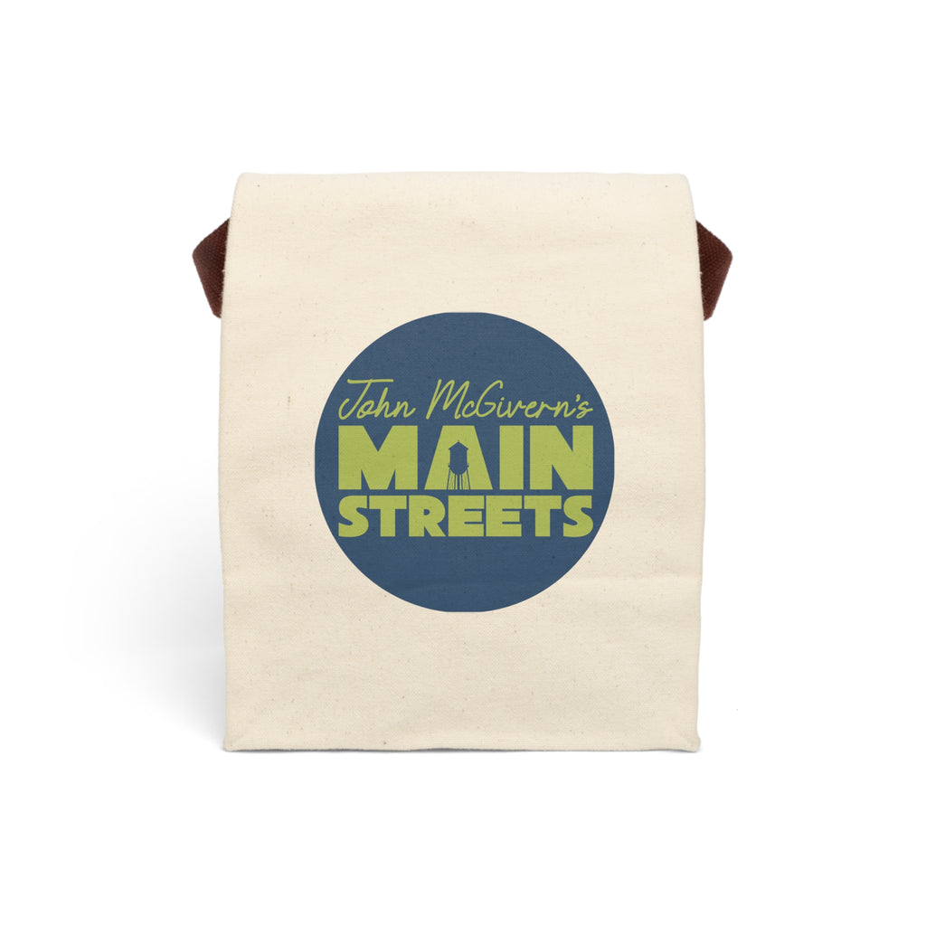 Main Streets Canvas Lunch Bag — John McGovern Logo Insulated Tote