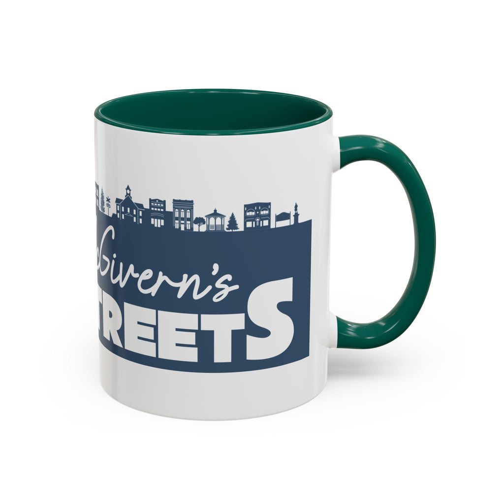 Personalized Main Street Coffee Mug — Custom Name Town Skyline 11/15oz