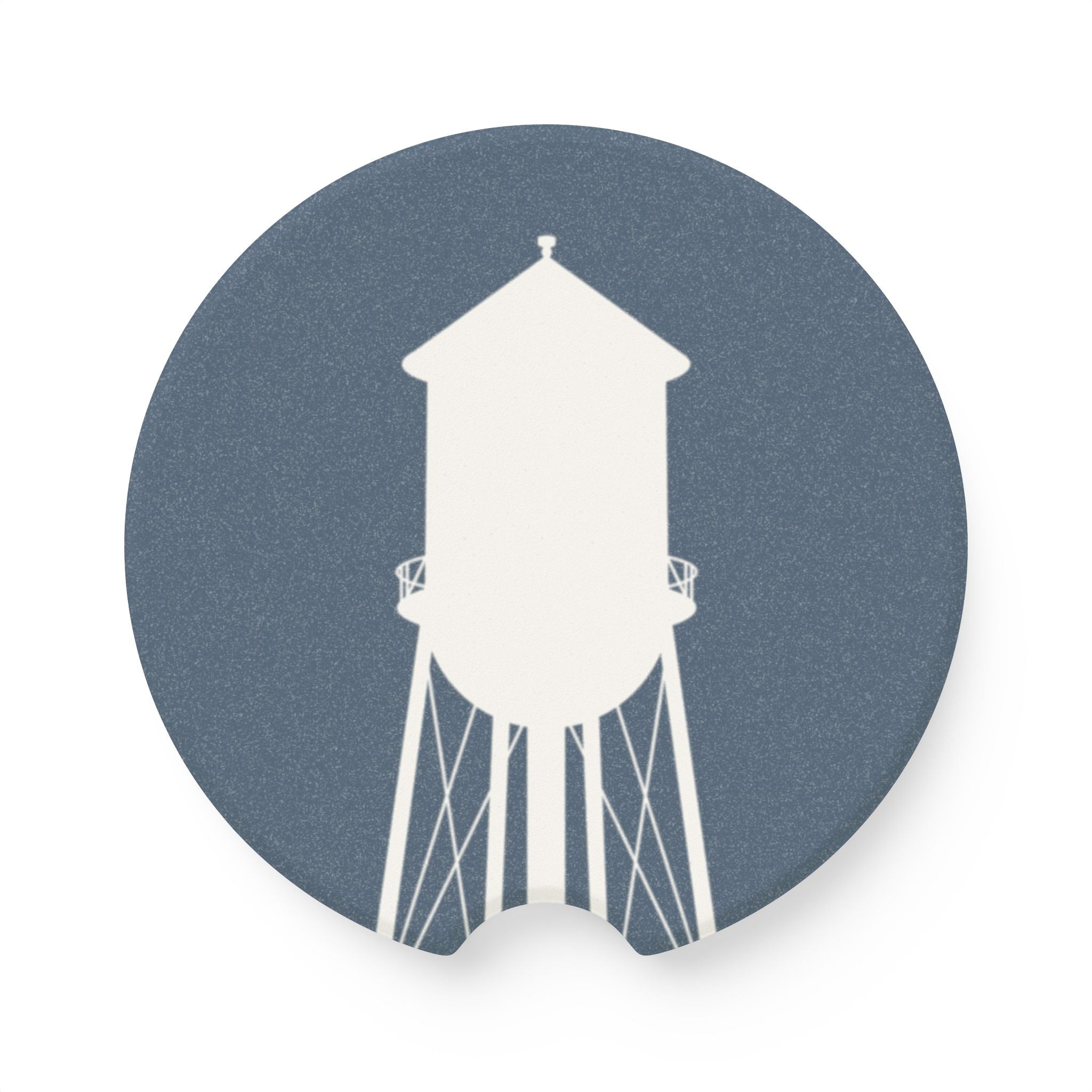 Car Coaster — Vintage Water Tower Soapstone Drink Holder