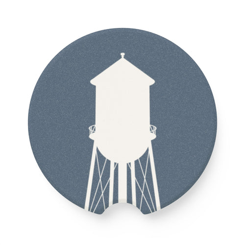 Car Coaster — Vintage Water Tower Soapstone Drink Holder