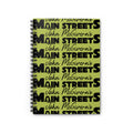 John McGivern’s Main Streets Repeated Logo Spiral Notebook