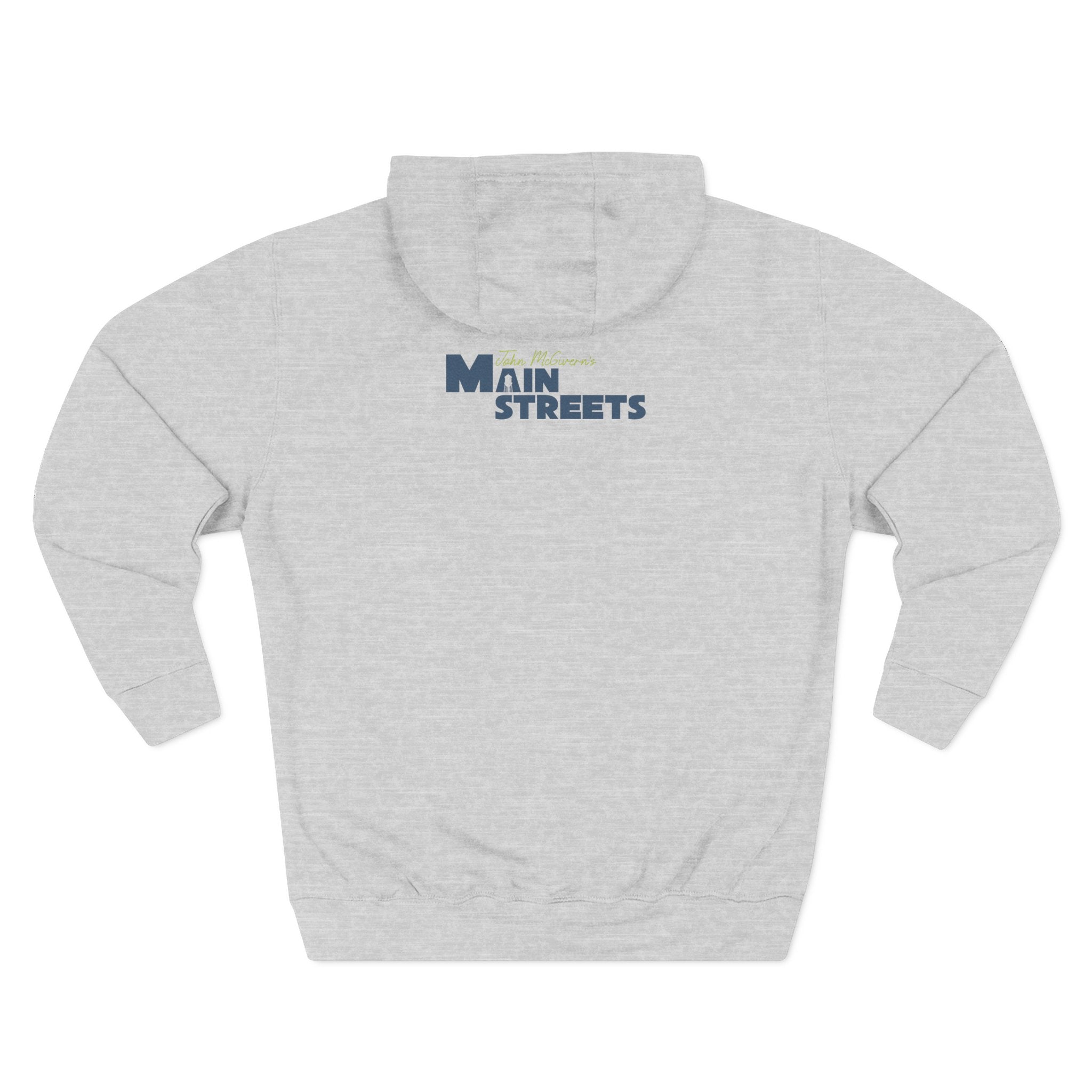 Water Tower Circle Hoodie — Minimalist Vintage Town Logo