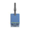 Friends of Main Streets Blue Rectangle Luggage Tag