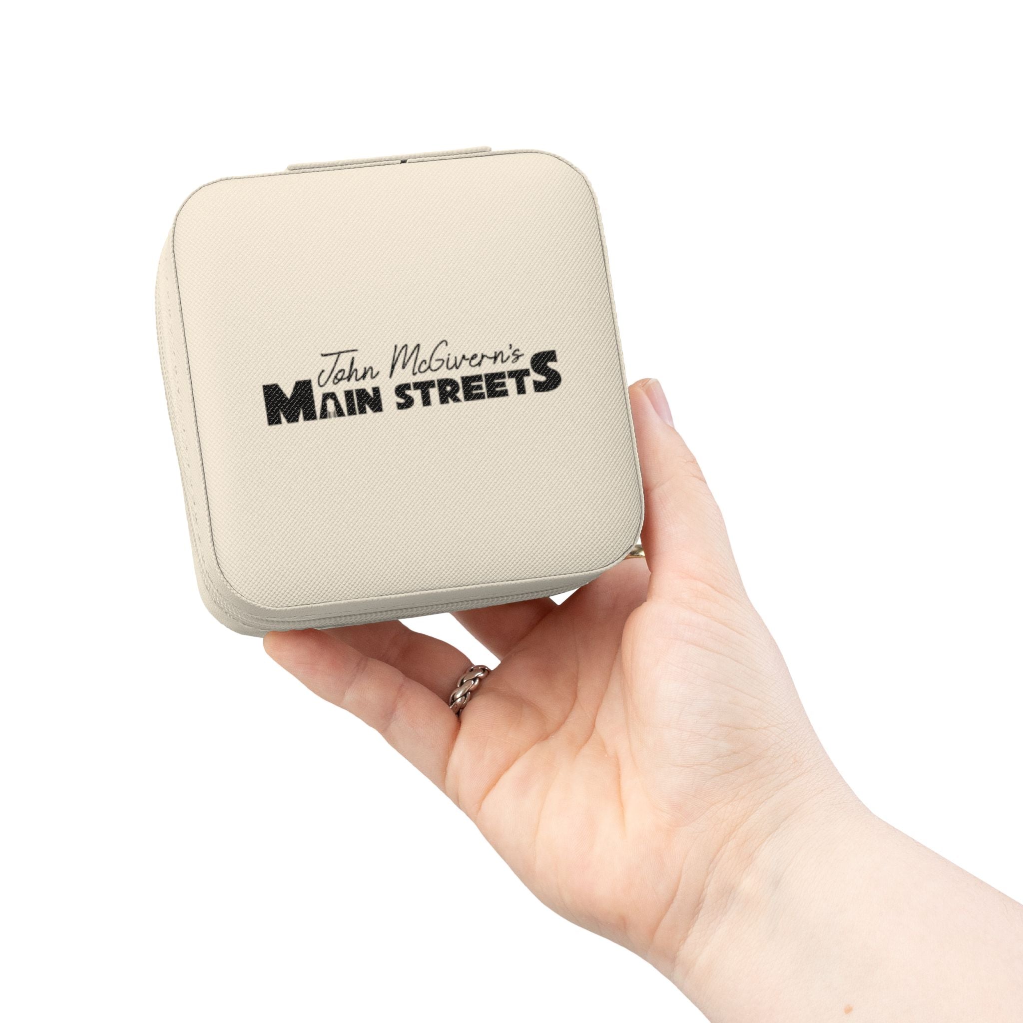 John McGivern’s Travel Jewelry Case Compact Organizer with Ring Roll & Compartments