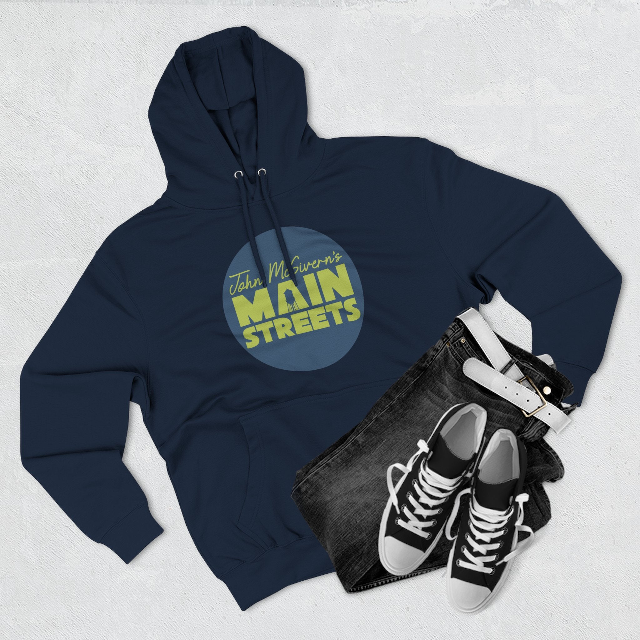 Circle Logo Three-Panel Fleece Hoodie