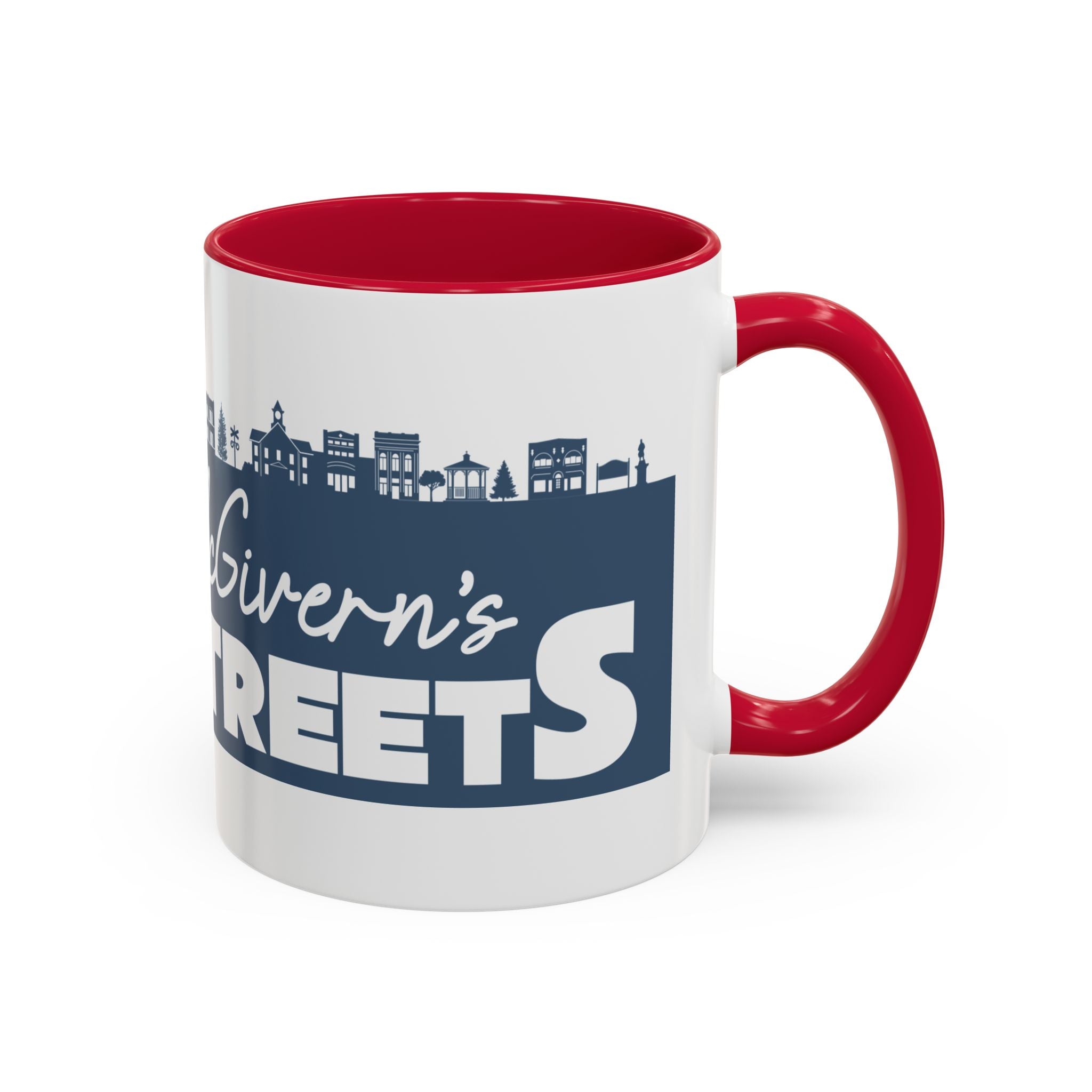 Personalized Main Street Coffee Mug — Custom Name Town Skyline 11/15oz