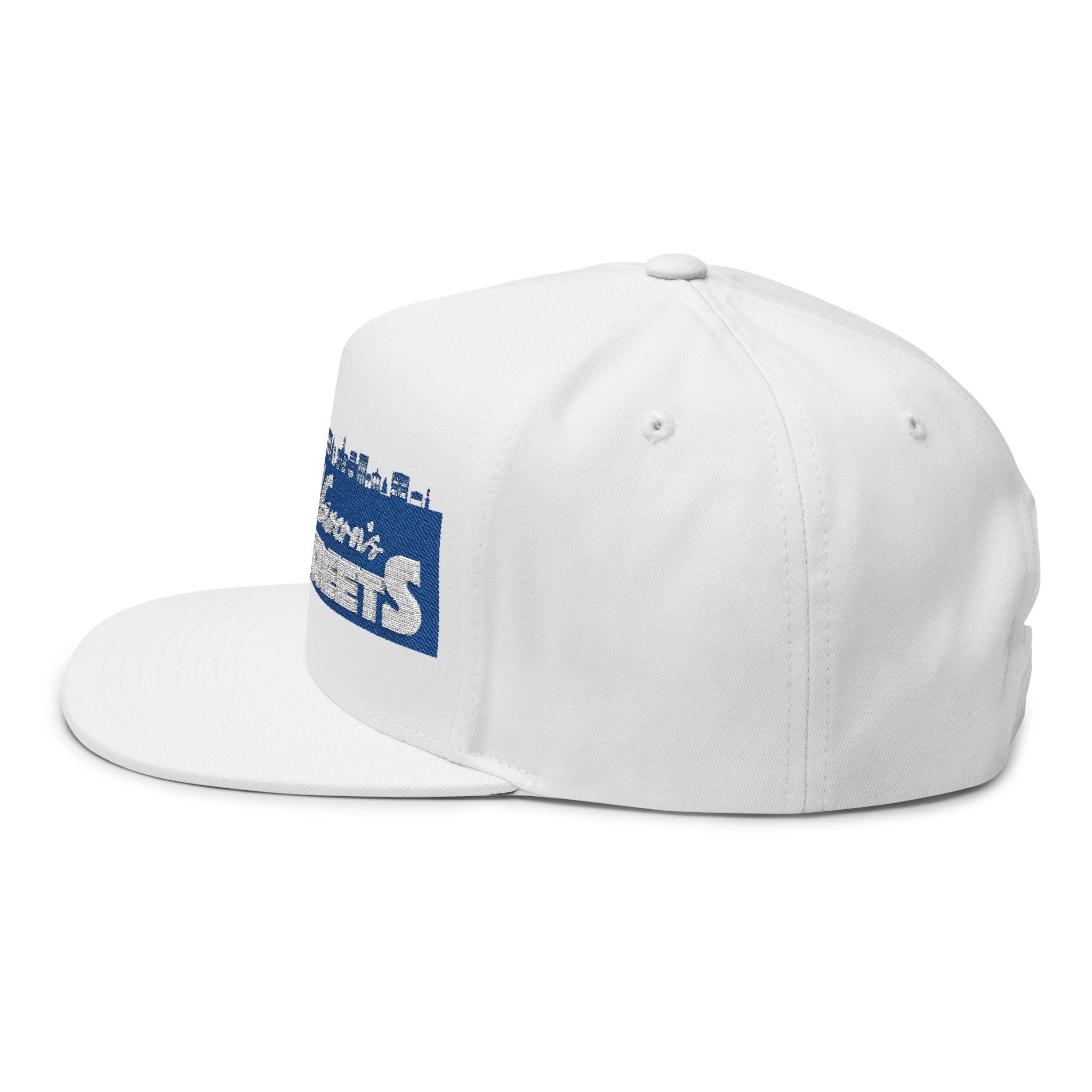John McGovern's Main Streets Flat Bill Cap — Embroidered Urban Skyline Snapback