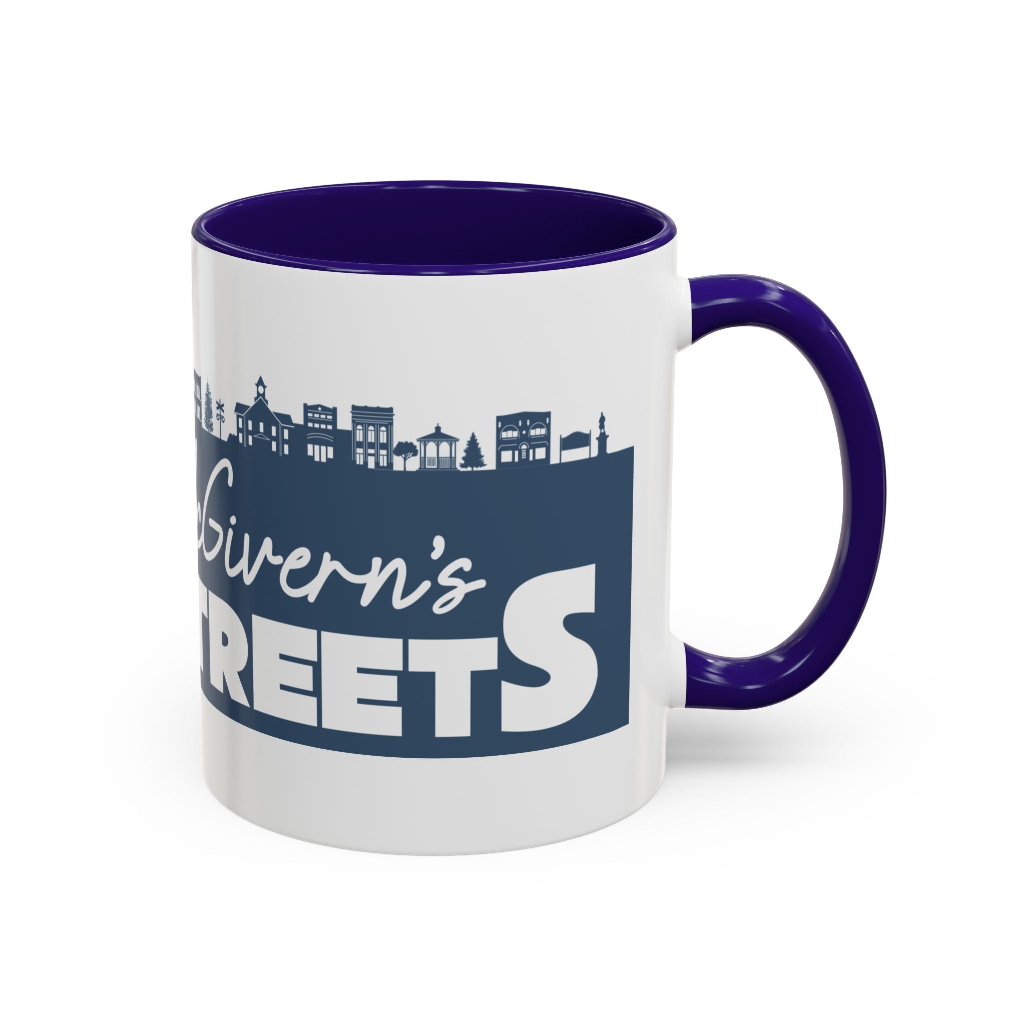 Personalized Main Street Coffee Mug — Custom Name Town Skyline 11/15oz