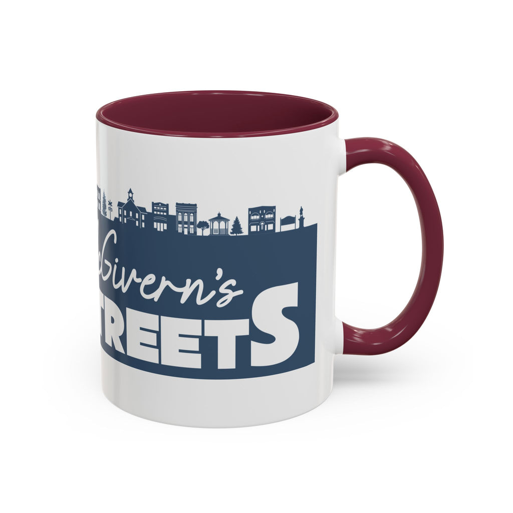 Personalized Main Street Coffee Mug — Custom Name Town Skyline 11/15oz