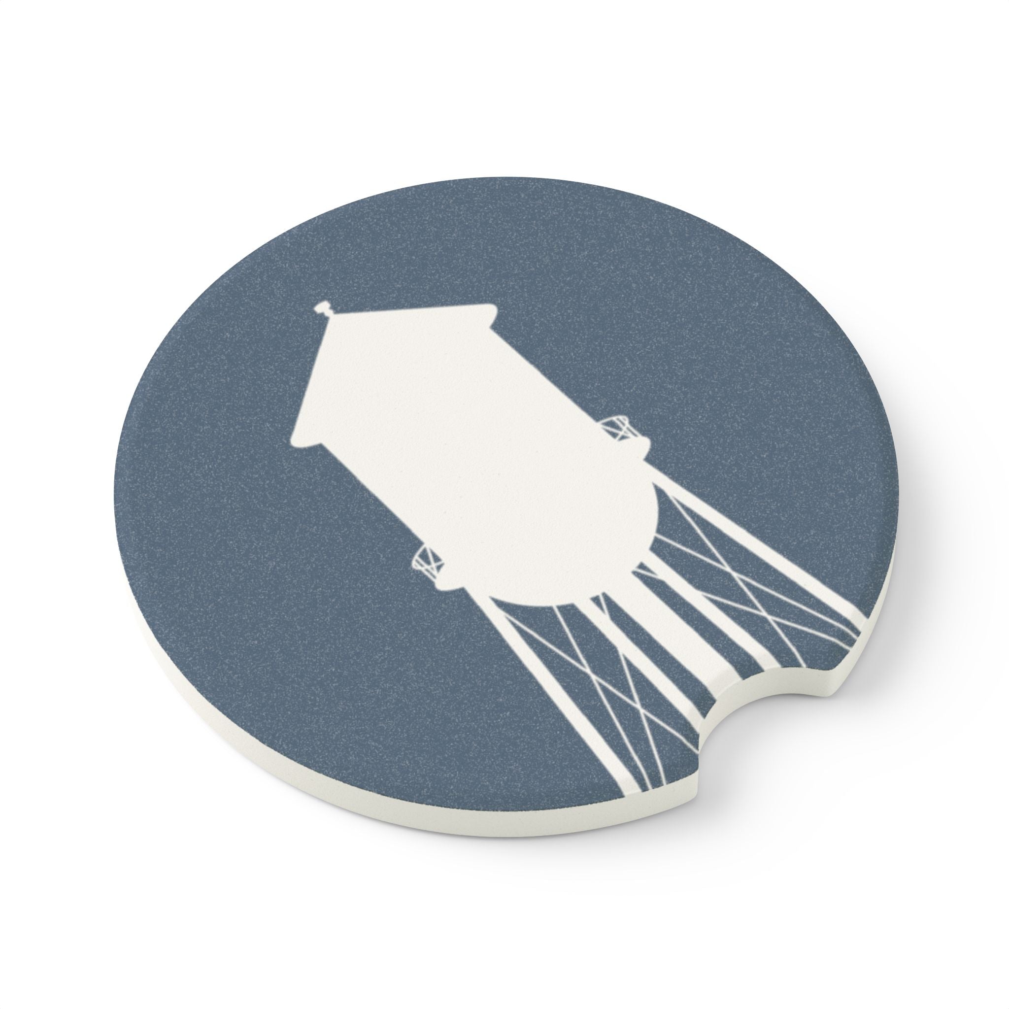 Car Coaster — Vintage Water Tower Soapstone Drink Holder