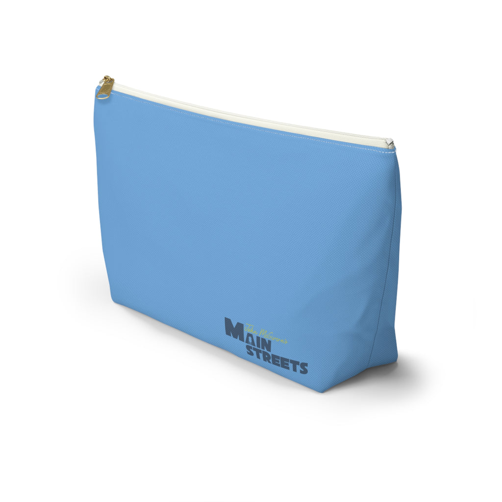Main Streets Blue Accessory Pouch (T-Bottom Toiletry Bag)