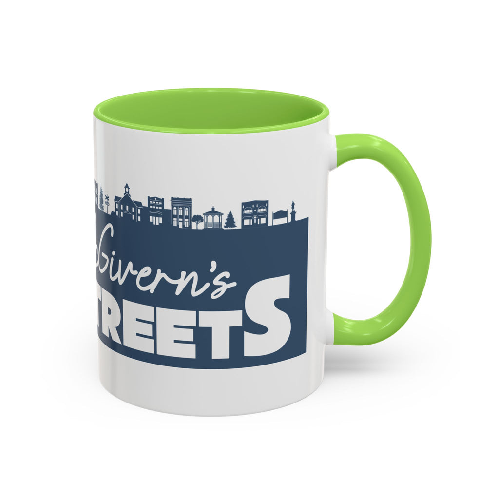 Personalized Main Street Coffee Mug — Custom Name Town Skyline 11/15oz