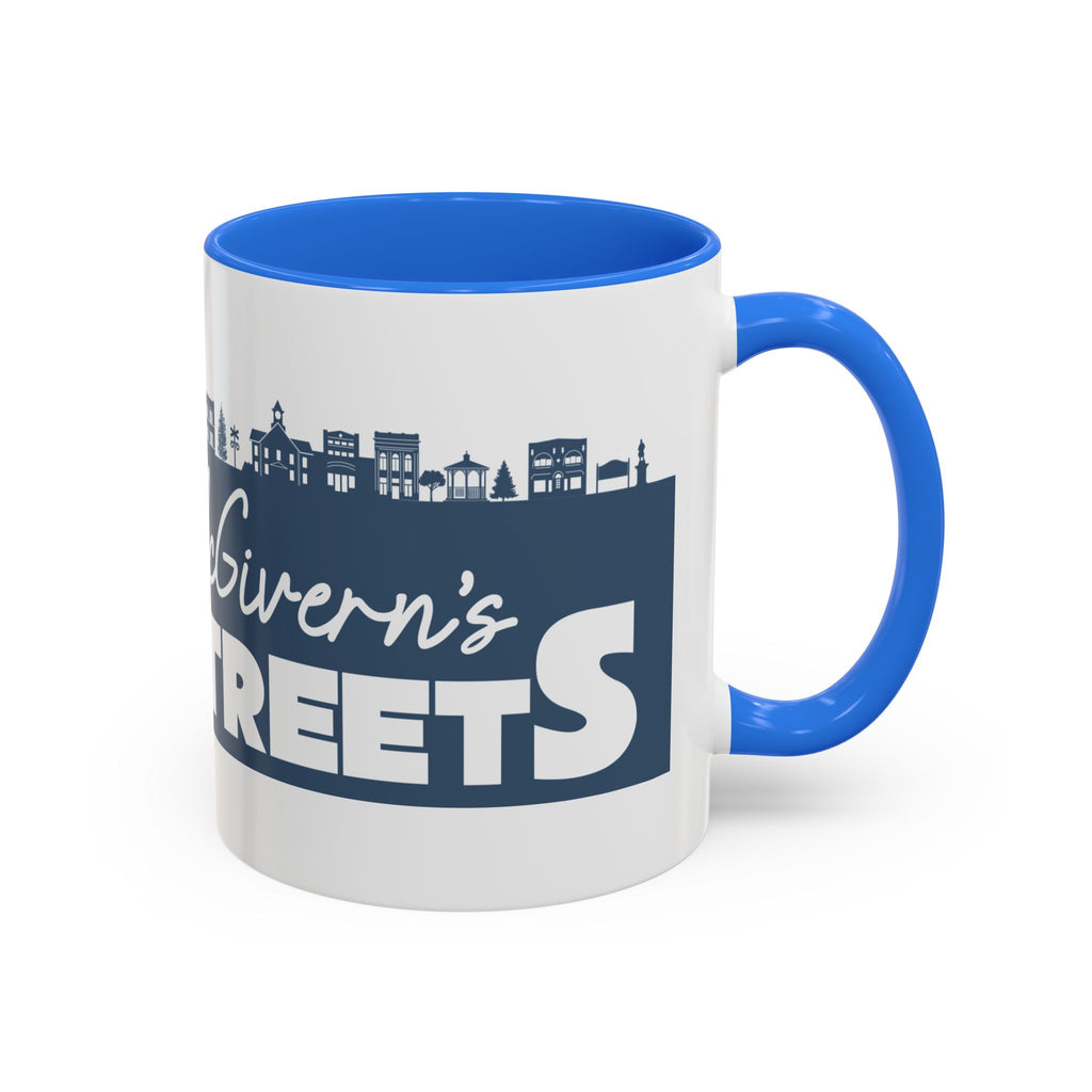 Personalized Main Street Coffee Mug — Custom Name Town Skyline 11/15oz
